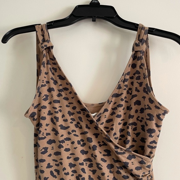 Abercrombie & Fitch Tops - Abercrombie & Fitch Leopard thong bodysuit